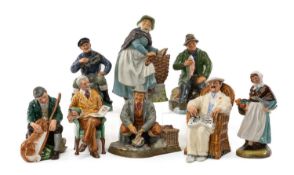SELECTION OF ROYAL DOULTON FIGURINES to include 'A Good Catch' HN2258, 'The Lobster Man' HN2317, '