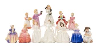 SELECTION OF ROYAL DOULTON FIGURINES to include 'Marie' HN1370, 'Rose' HN1368, 'Mother's Helper'