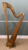 SEBASTIAN ERARD GRECIAN HARP, Patent No.4935, seven pedals, decorated with framed classical winged