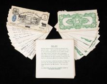 SPECIMEN WELSH BANKNOTES: 79 FIVE-SHILLING NOTES, with Welsh black bull below '5 Swllt', nos.