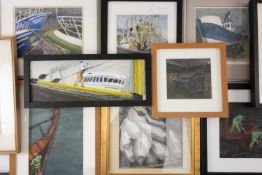 ‡ PHILIP MUIRDEN (1932-2023) mixed media - a collection of ten small paintings centred around