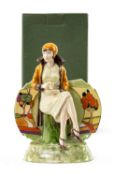 KEVIN FRANCIS/PEGGY DAVIES LIMITED EDITION PORCELAIN 'AFTERNOON TEA' FIGURE, designed by John