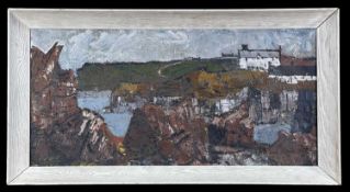ARTHUR PRITCHARD (Welsh 1927-1993) oil on board - Bull Bay, Anglesey, signed, 29 x 61cms Provenance: