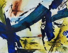 ‡ PRUDENCE WALTERS (b.1949) watercolour & acrylic - abstract, signed, 39 x 50cms Provenance: private