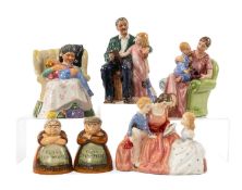 SELECTION OF ROYAL DOULTON FIGURINES to include 'The Bedtime Story' HN2059, 'Grandpa's Story'