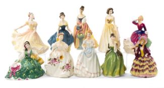 SELECTION OF ROYAL DOULTON FIGURINES to include 'Claire' HN3646, 'Alexandra' HN3286, 'Jennifer'
