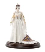 ROYAL WORCESTER LIMITED EDITION FIGURE for Compton & Woodhouse, Elizabeth II (739/4500), sculpted by