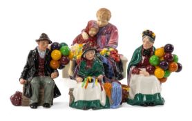 SELECTION OF ROYAL DOULTON FIGURINES to include 'The Old Balloon Seller' HN1315, 'The Balloon Man'