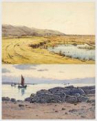 ‡ JOHN McDOUGAL (English, worked Wales 1851-1945) watercolour - entitled verso 'A Summer's Day',