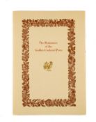 GOLDEN COCKEREL PRESS: The Illustrators. Signed by Christoper Sandford & Lettice Sandford, number 26