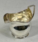 ANTIQUE SILVER JUG, plain oval form, hallmark obscure, 9cms (h), 3ozt Provenance: deceased estate