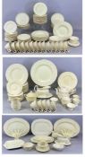 WEDGWOOD PATRICIAN CREAM GLAZED DINNER & TEAWARE, approx. 140 pieces Provenance: The Cornelia Bayley