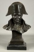 BRONZE EFFECT COMPOSITE BUST OF NAPOLEON, 37cms (h) Provenance: The Cornelia Bayley Collection