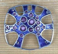 ALISTAIR NORMAN GRANT (Scottish 1943-2017) of Dust Jewellery Lundin Links, Scottish silver pink