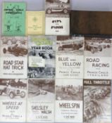 COLLECTION OF VINTAGE MANX, TT & MOTORCYCLING BOOKS, including 'Road Racing 1936', 'Wheels at