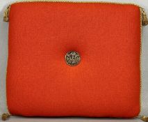 PRINCE OF WALES 1969 INVESTITURE CUSHION, with gold trim and tassels, Prince of Wales feathers '