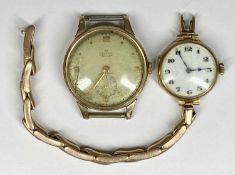 VINTAGE SMITHS DELUXE GENT'S 9CT GOLD WRISTWATCH, and vintage ladies' 9ct gold wristwatch with