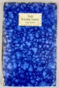 ELIOT (T. S.) 'The Waste Land', first English edition in book form, Hogarth Press, Richmond 1923,