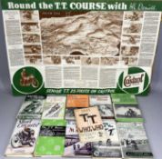 COLLECTION OF VINTAGE MANX, TT & MOTORCYCLING BOOKS, including Mellors (Ted) 'Continental Circus',