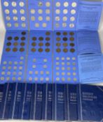 TWELVE WHITMAN COIN BOOKLETS, with mixed coinage including half-crowns, florins, shillings,