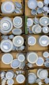 WEDGWOOD EMBOSSED QUEEN'S WARE, impressive collection of tableware including oval platters, tureens,
