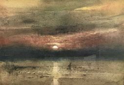 ‡ WILLIAM SELWYN (Welsh b.1933) limited edition (2/95) colour print - Sunset Over the Menai,