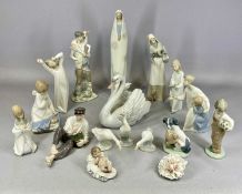 COLLECTION OF LLADRÓ / NAO ORNAMENTS, mainly boxed, tallest 35.5cms (h) (16) Provenance: private
