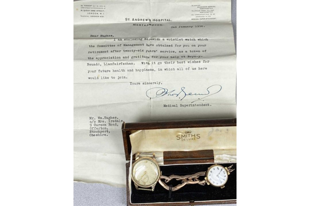 VINTAGE SMITHS DELUXE GENT'S 9CT GOLD WRISTWATCH, and vintage ladies' 9ct gold wristwatch with - Image 6 of 6