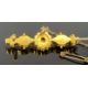 VICTORIAN 15CT GOLD BROOCH, set with central sapphire and split seed pearl surround, with safety - Image 2 of 2