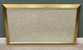 A LARGE GILT FRAMED BEVELLED EDGE WALL MIRROR, 106 x 167cms Provenance: private collection