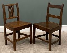 TWO VINTAGE FARMHOUSE CHAIRS Provenance: deceased estate Conwy