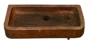 VINTAGE STONEWARE SINK, 14 (h) x 90 (w) x 47cms (d) Provenance: private collection Flintshire