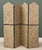 A GOOD FIVE SECTION DRESSING SCREEN having paisley type upholstery, 170 (h) x 177cms (w) Provenance: