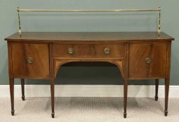 MAHOGANY REGENCY STYLE SIDEBOARD, labelled 'Ray & Miles Cabinet Makers and Upholsterers, Liverpool',