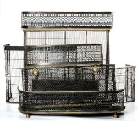 ASSORTED CAST METAL & BRASS FIRE CURBS & SPARK GUARDS (qty) Provenance: The Cornelia Bayley