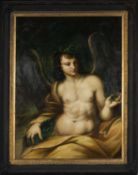 AFTER FERERICO CERVELLI, oil on canvas – ‘Allegoria Dell’Amor Di Virtù' signed Bartolomez, 120 x