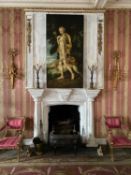 A. POLLIC oil on canvas – reproduction of ‘Diana Huntress’ by the School of Fontainebleau, signed,
