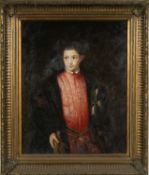 AFTER TITIAN oil on canvas – portrait of Ranuccio Farnese in the robes of a Knight of Malta,