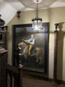 MODERN REPRODUCTION monumental oil on canvas – reproduction portrait of Stanislaw Kostka Potocki