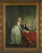 AFTER JACQUES-LOUIS DAVIDE, oil on canvas – portrait of 'Antoine and Marie Anne Lavoisier', 122 x