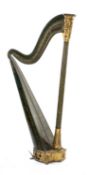 RARE IRISH SINGLE-ACTION GRECIAN HARP by 'John Egan of 30 Dawson Street, Dublin', circa 1820,