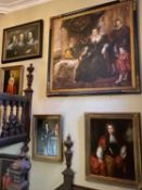 FRANCO TOSCANA oil on canvas - reproduction 'Portrait of Aletheia Talbot, Countess of Arundel' by