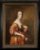 AFTER SIR ANTHONY VAN DYCK, oil on canvas – portrait of Mary Villiers, signed G. Thompson, 100 x