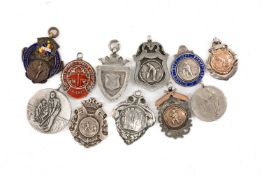 THE CRICKET CLUB HOUSE: COLLECTION OF SILVER MEDALS / FOBS 1907-1954, earliest inscribed verso 'Ebbw