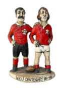 THE RUGBY UNION CLUB HOUSE: UNIQUE WRU DOUBLE CENTENARY GROGG FIGURE 1881-1981, featuring Arthur '