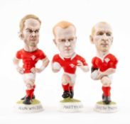 THE RUGBY UNION CLUB HOUSE: THE WORLD OF GROGG CARICATURES, Gareth Thomas in his Welsh kit,