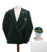 THE RUGBY UNION CLUB HOUSE: MARIUS HURTER MATCH WORN SOUTH AFRICA 1995 WORLD CUP JERSEY, bearing