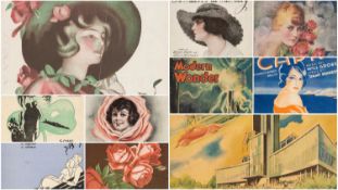 THE MUSIC CLUB HOUSE: VINTAGE FRAMED SHEET MUSIC BOOKLET COVERS, to include 'The Rose of Tralee', 'I