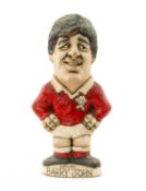 THE RUGBY UNION CLUB HOUSE: GROGG CARICATURE OF BARRY JOHN, wearing his Wales International kit,