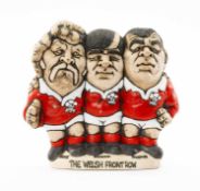 THE RUGBY UNION CLUB HOUSE: THE PONTYPOOL FRONT ROW GROGG inscribed to base 'Price Windsor Faulkner,